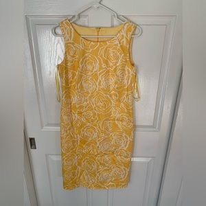 Size 8 Yellow/Rose Floral summer dress